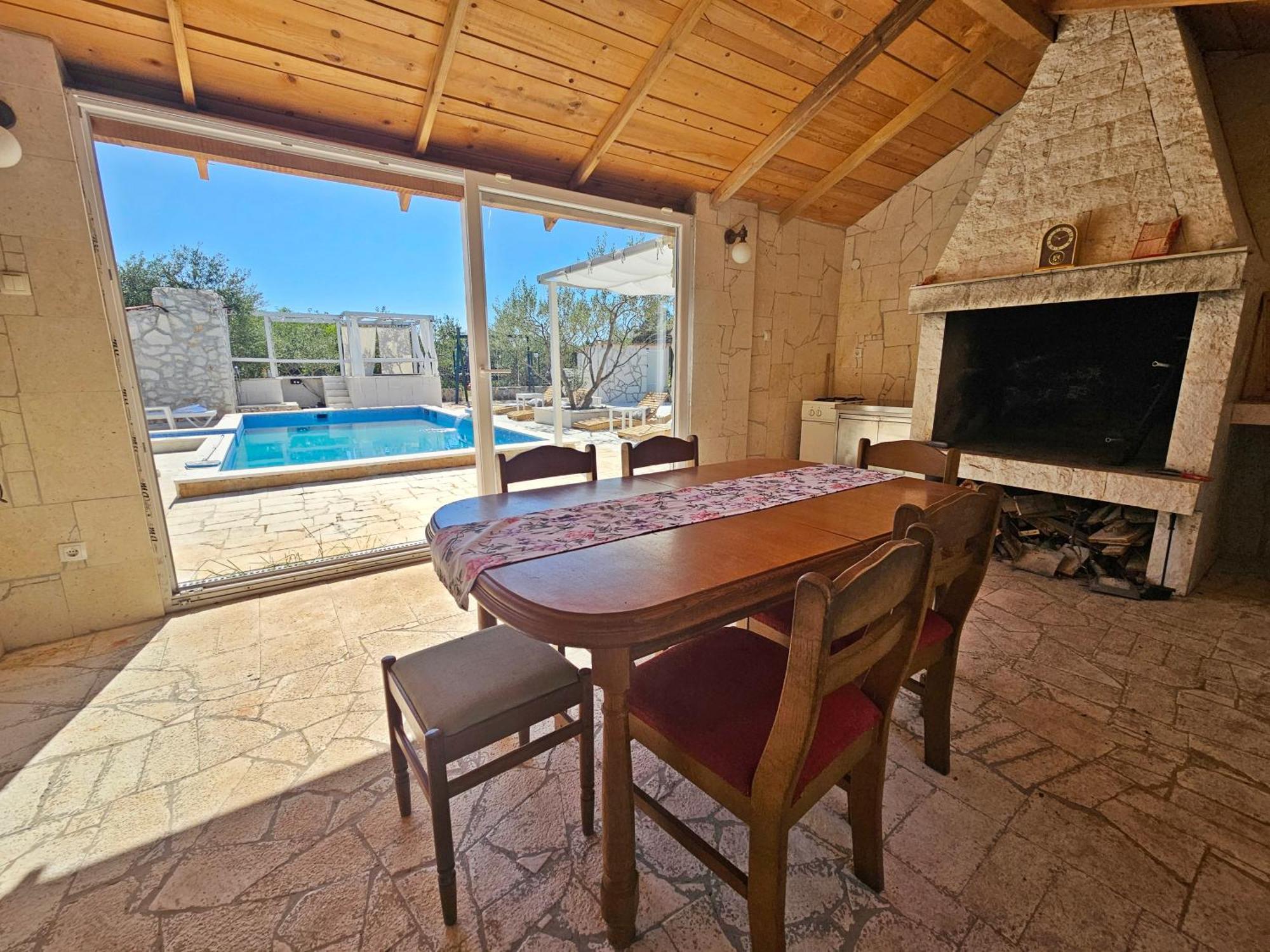 Flamingo - House With Private Pool Villa Gornji Seget Екстериор снимка